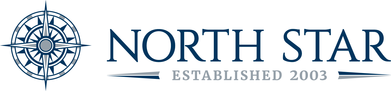 North Star Logo with Nautical Compass Icon - Tagline: Established 2003